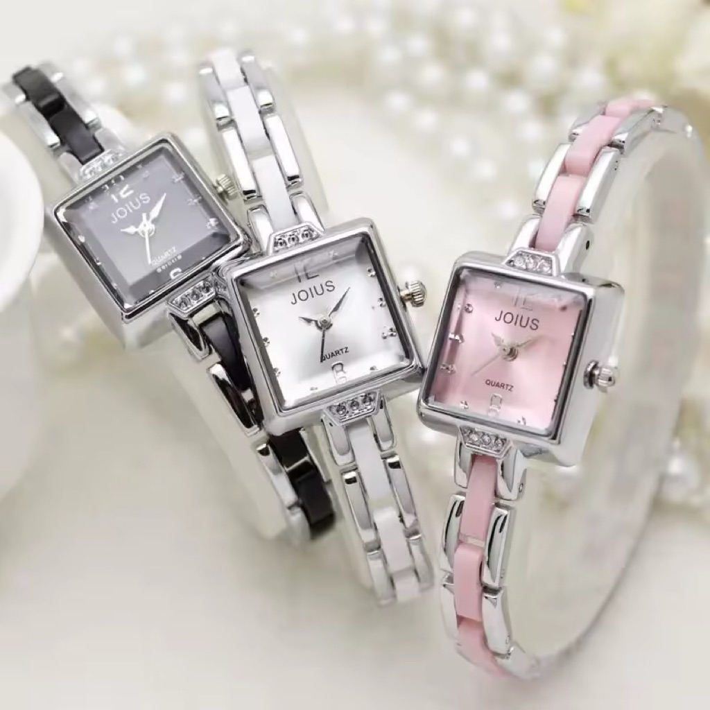 นาฬิกาข้อมือผู้หญิง Quartz แบบเรืองแสง สายโซ่ ดีไซน์เรียบง่าย น่ารัก แฟชั่นเกาหลี นาฬิกาปลุก นาฬิกาผู้หญิง นาฬิกาผู้หญิง
