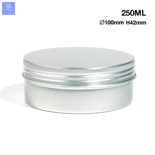 กระปุกอลูมิเนียม ฝาเกลียว สีเงิน 10/15/30/50/80/100/150/200/250 มล. รุ่น XZ กระปุกเปล่า ใส่ เทียนหอม เครื่องสำอางค์ ของแ