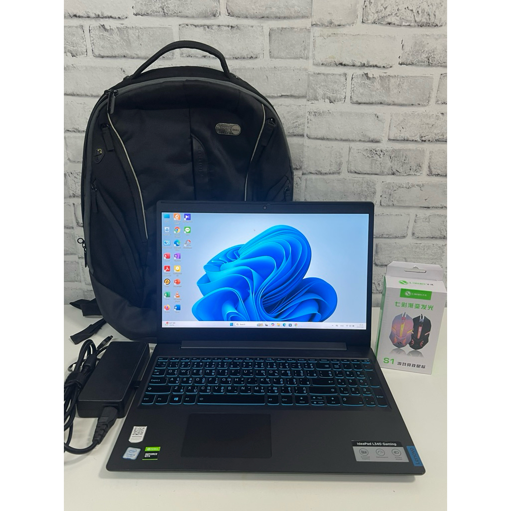 โน๊ตบุ๊คมือสอง Lenovo ideapaq L340-15IRH Gaming แรม 16gb M.2 512gb+HHD 1TB  GeForce GTX1050 สินค้ามี