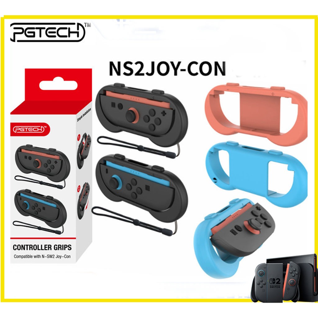 Nintendo Switch 2  gripจับซ้ายและขวา gripจับเล็ก พร้อมสายคล้องมือ 2 ชิ้น GP-380