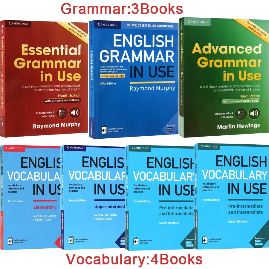 Cambridge Grammar and Cambridge English Vocabulary Education Books Improve Children's English Readin