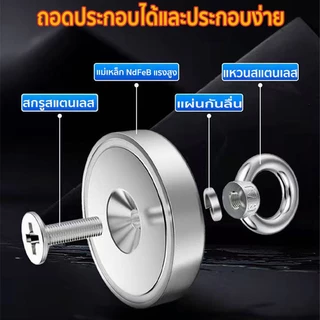 แม่เหล็กแรงดูดสูง Neodymium Recovery D60 แดงดูด ดึง 120kg