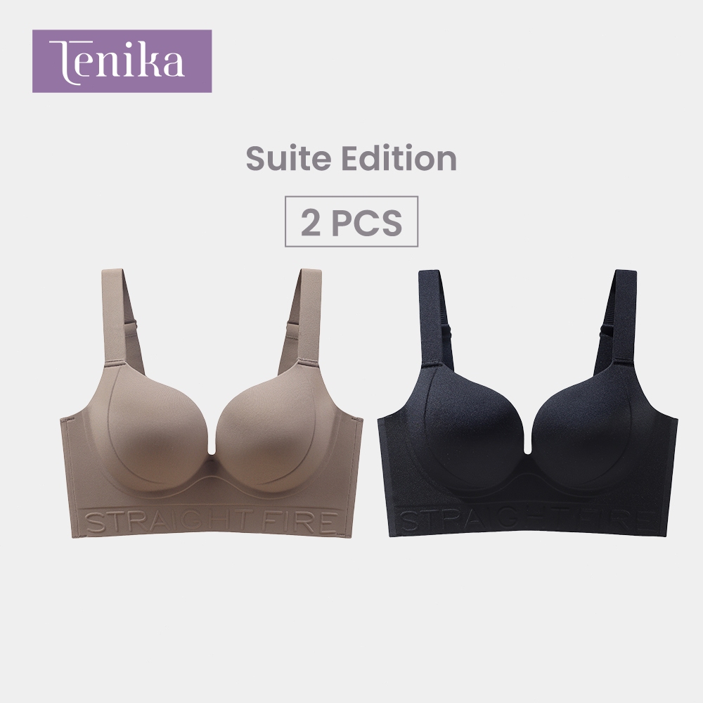TENIKA สื้อในไซส์ใหญ่ ไร้โครง Plus Size Bra เก็บทรงคัพ กระชับรอบลำตัว 2PCS — صورة 6