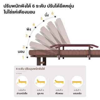 FMD เตียงพับ (คิงไซส์) 120 ซม. มัลติฟังก์ชั่น เตียงพับ พักกลางวันออฟฟิศ เตียงเดี่ยวเตียงคู่ เตียงบ้าน เตียงพับ