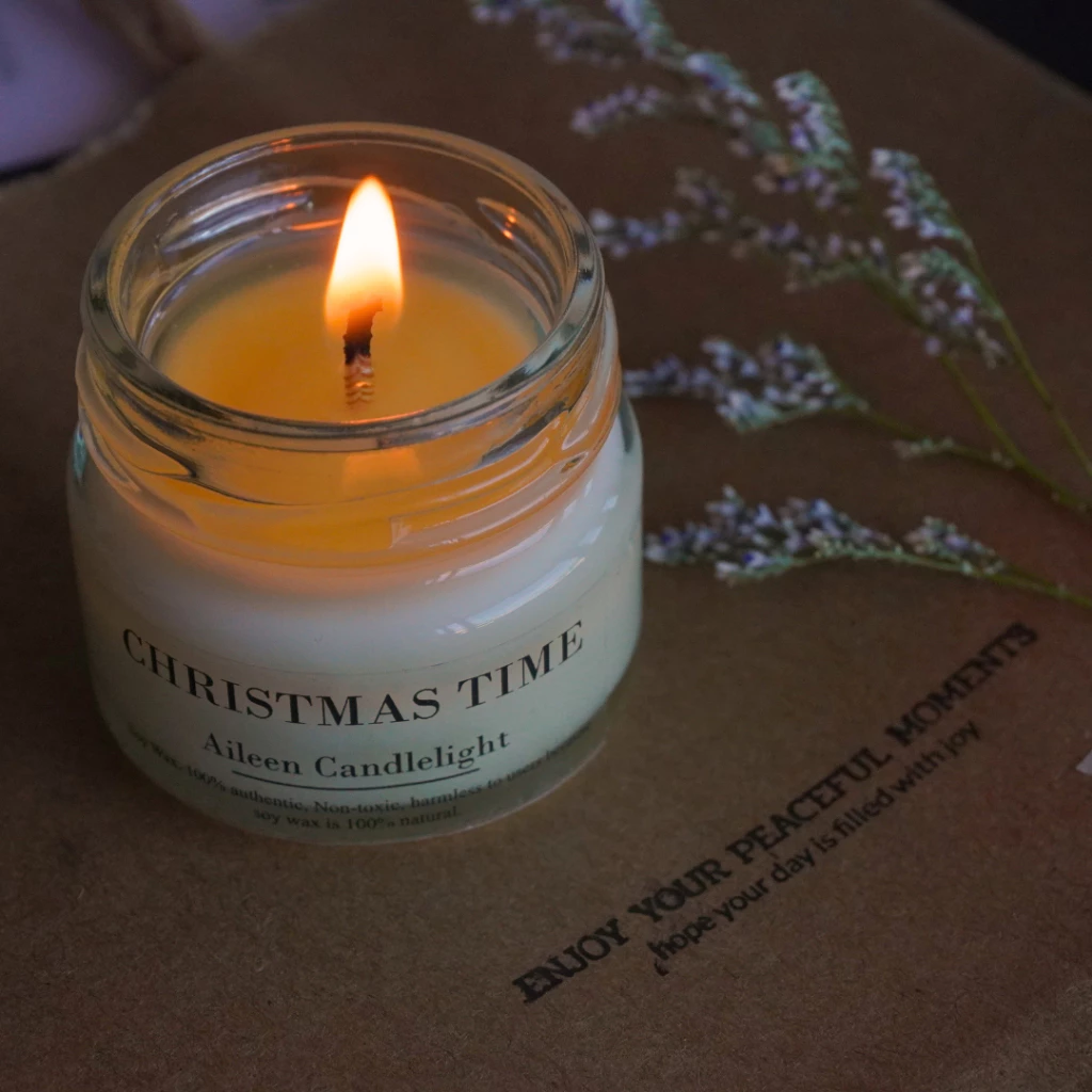 [100% organic soy wax scented candle 30 ml] เทียนหอมผลิตจากไขถั่วเหลืองออแกนิกแท้ 100% ขนาด 30 ML