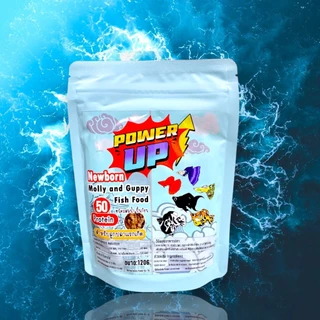 อาหารปลาบอลลูน Power Up! สูตรเร่งโต เร่งสี สำหรับปลาแรกเกิด-โตเต็มวัย แทนอาหารสดได้