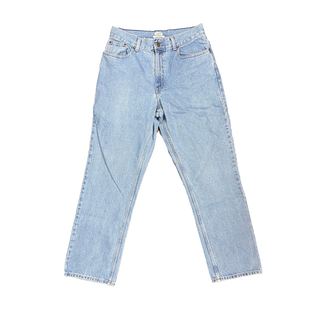 กางเกงยีนส์วินเทจ LL.Bean สวยสวย โทนสีฟอก