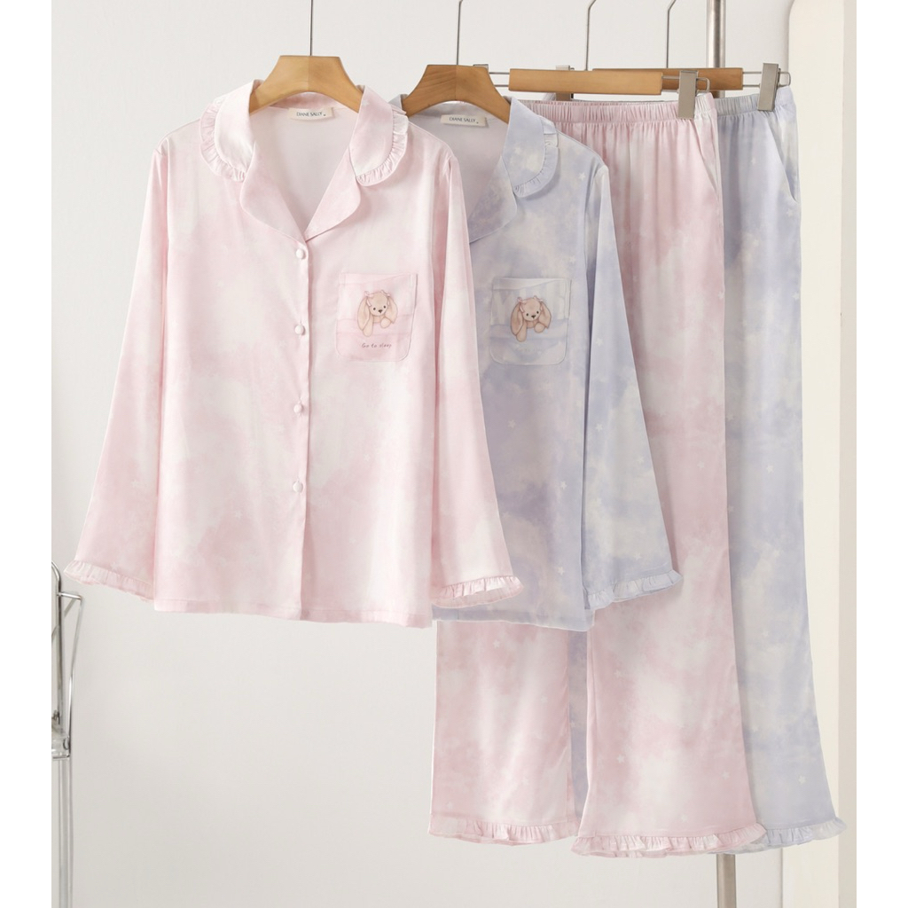 ชุดนอนผ้า Silk Satin พรีเมี่ยม (Diane Sally brand)