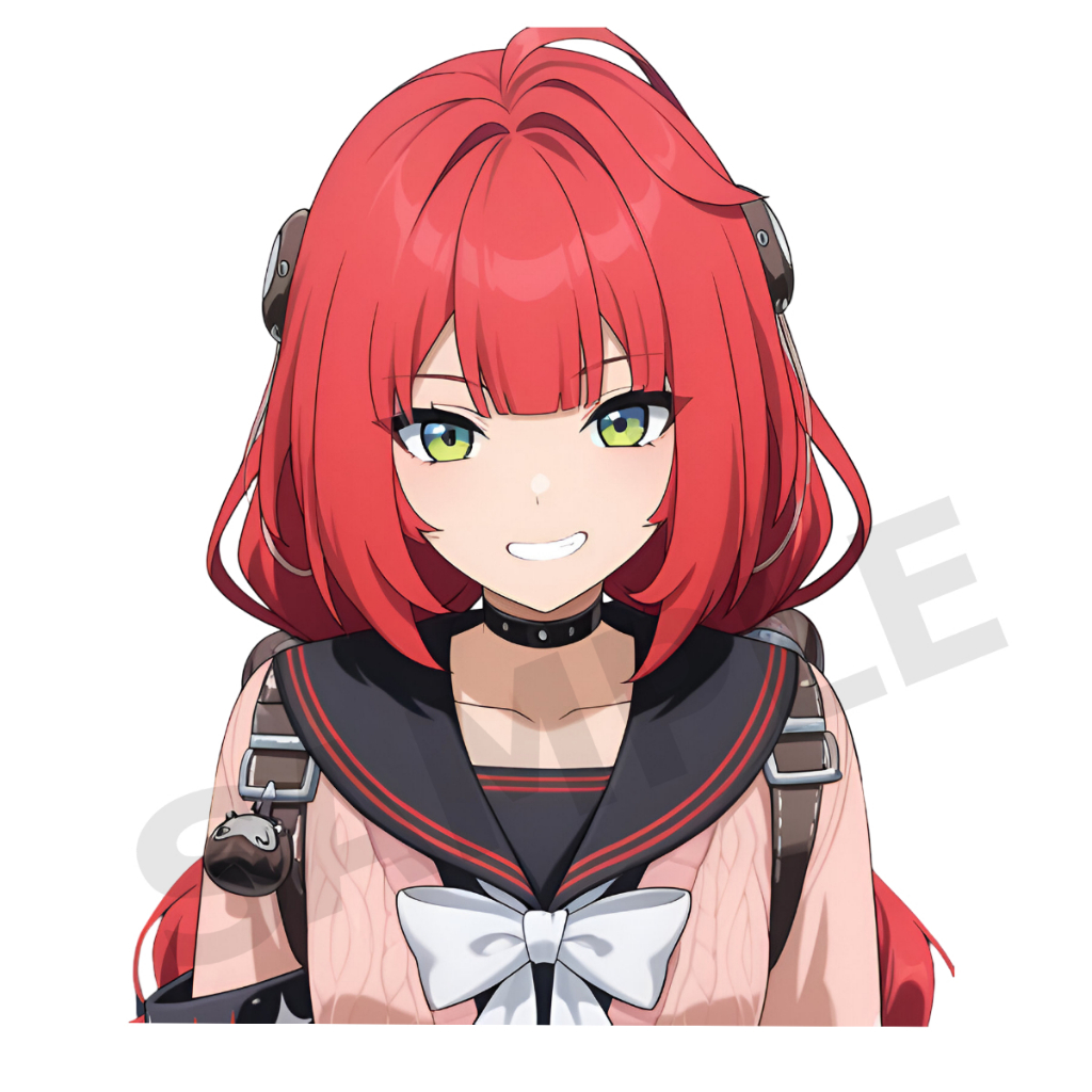 Yuzuha zenless zone zero สติ๊กเกอร์ 2 แผ่น Yuzuha zzz stickers