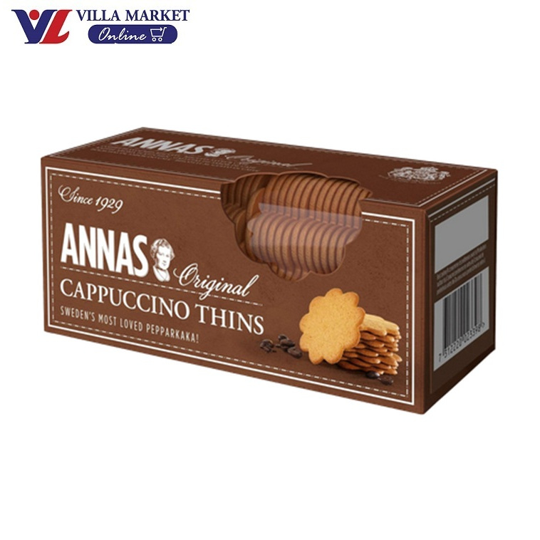 Annas Cappuccino Thins Biscuits 150g นำเข้าจากอังกฤษ