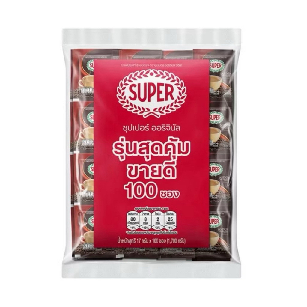 [100ซอง] ซุปเปอร์กาแฟ ออริจินัล 3in1