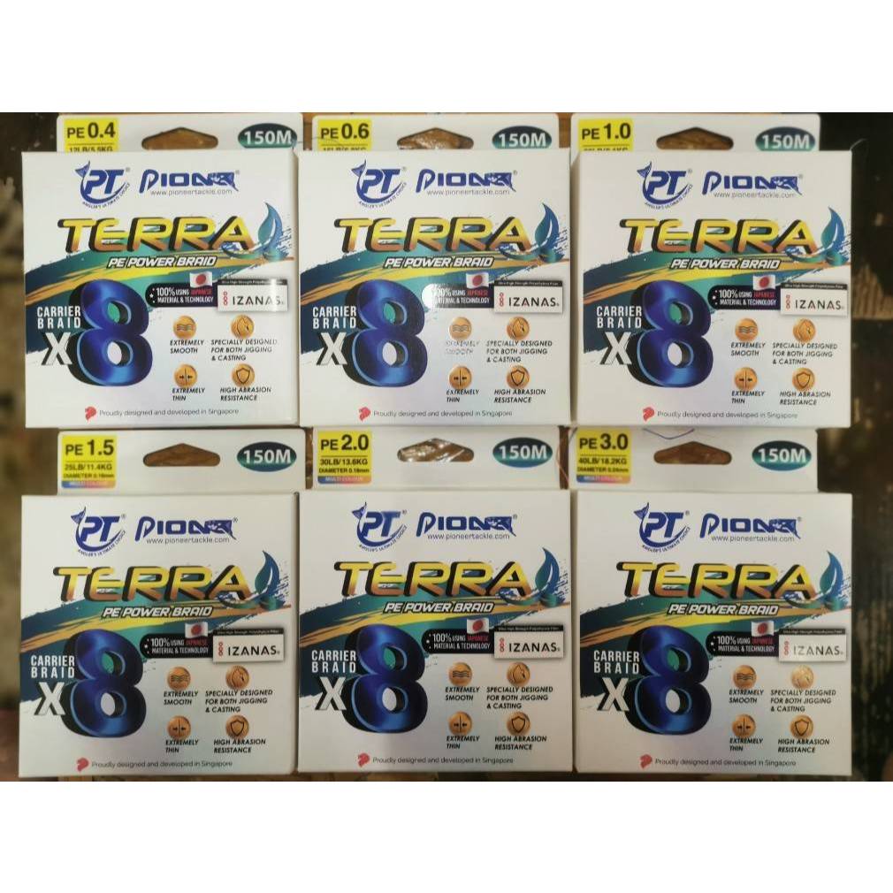 สาย PE Pioneer Terra PE Power Braid ยาว150เมตร