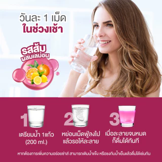 [6 หลอด] - Dr.Frei Magnesium + Vitamin B6 [เม็ดฟู่ ดร.ฟราย แมกนีเซียม ผสม วิตามินบี 6 ] หลอดม่วง - 20 เม็ด