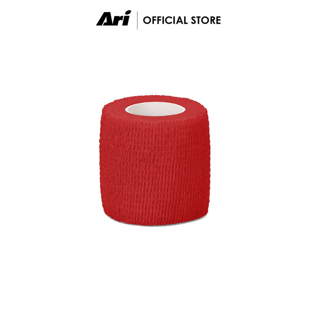 ARI COHESIVE SPORTS TAPE - RED (AHW1240-05) เทปผ้าล็อค อาริ 2 นิ้ว สีแดง