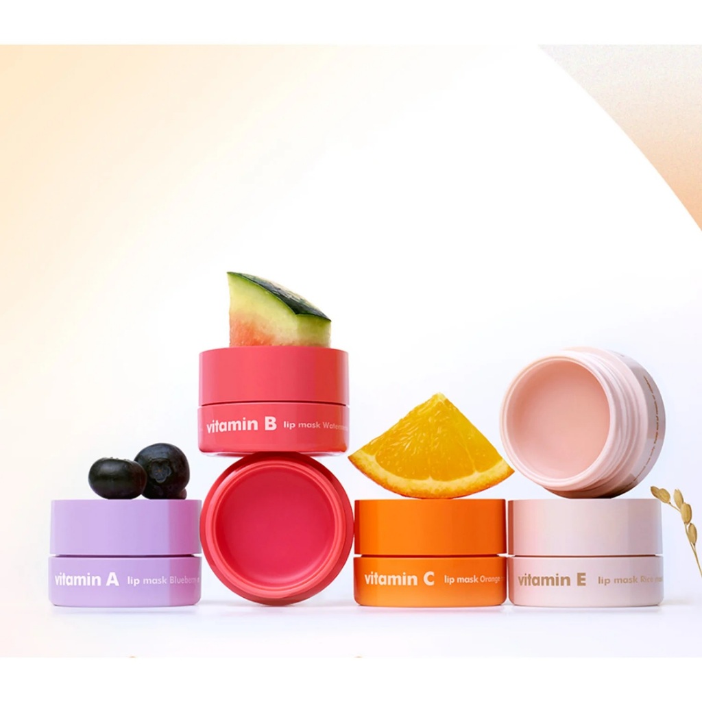 THE FACE SHOP VITAMIN E LIP MASK ลิปมาร์ค ลิปวิตามินอี บำรุงริมฝีปาก ชุ่มชื้น เนียนนุ่ม