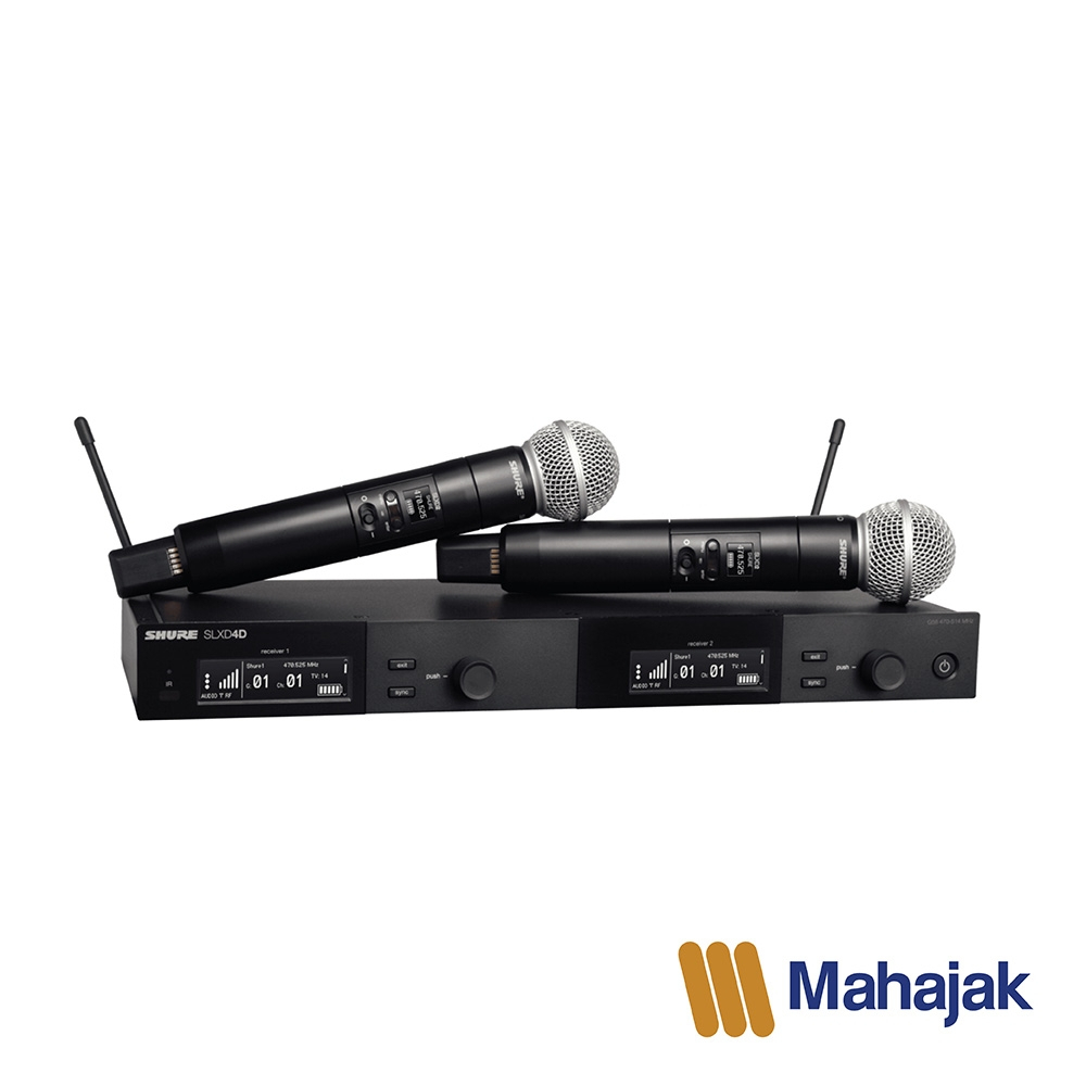 SHURE  SLXD24DA/SM58-M55 ไมโครโฟนไร้สาย มือถือคู่