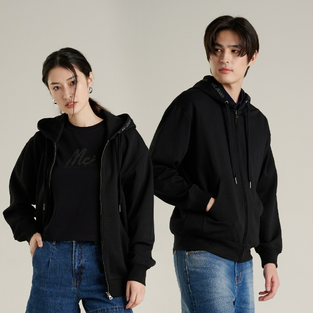 Mc jeans เสื้อกันหนาว ฮู้ดดี้ Unisex แขนยาว MJHZ241