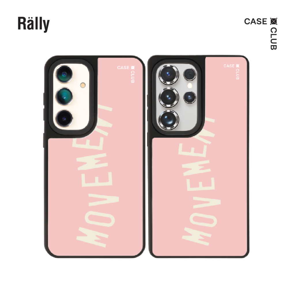 CaseClub เคส ซัมซุง เคส Samsung เคส กระจก ลาย Rally Bubblegum Movement สำหรับ Galaxy S25 Ultra / S25