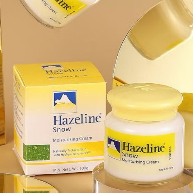 Hazeline Snow 100g.ครีมภูเขาในตำนาน มอยเจอร์ไรซิ่งครีมบำรุงผิวเฮสลีนสโนว์ ลดริ้วรอย ของแท้มาเลเซีย