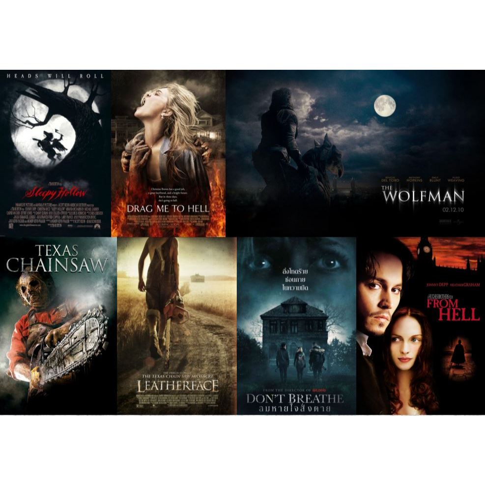Flash Drive 64 Gb Horror Films Drag Me to Hell_The Wolfman_Sleepy Hollow_Don’t Breathe 1080p and 4K