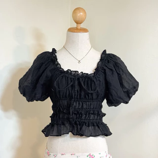 เสื้อแขนบอลลูน(อก32-44)ลายจุด Ballon