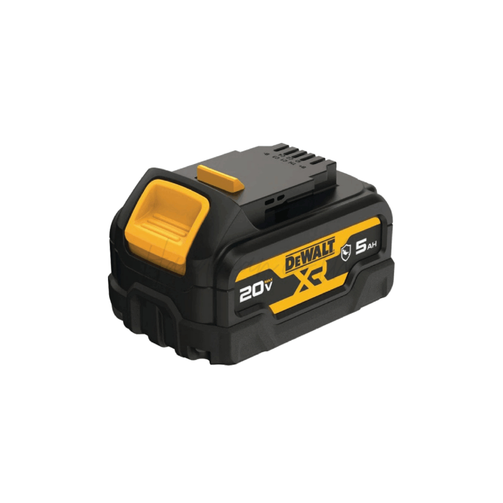 แบตเตอรี่ลิเธียมไอออน DEWALT รุ่น DCB184G-B1 กำลัง 20 โวลต์ (20V Max) 5.0 แอมป์ สีดำ - เหลือง กันน้ำ
