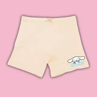 กางเกงซับในเด็กสีพีช(รุ่นใส่สบาย ขายดี) กางเกงใน กันโป๊ ลายซานรีโอ้ sanrio ขาไม่บาน 2-12ปี #กปพีช