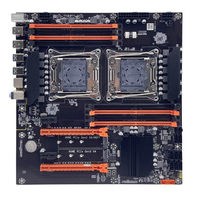 เมนบอร์ด X99 Dual CPU สำหรับใส่กับ CPU Xeon LGA 2011-3 E5 2696V4 2697V4 2697AV4 2686V4 2673V4 2698V3