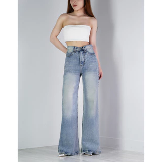 VALAW - Flare Jeans กางเกงยีนส์ทรงกระบอกกลางกึ่งใหญ่ปลายบาน Clothing ผู้หญิง