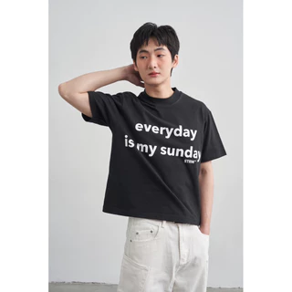 Everyday boxy crop เสื้อยืดทรงครอปคอฟิต A1
