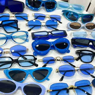 ส่งไว 🇹🇭 แว่นตากันแดด🩵รวมแว่นตาสีฟ้า สีน้ำเงิน💙แว่นแฟชั่น พร้อมส่งCOD