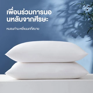 𝐈𝐍𝐅𝐔𝐍 หมอน pillow รุ่นพื้นฐาน นุ่มสบาย หมอนคุณภาพสูง สไตล์โรงแรมห้าดาว ปรับปรุงคุณภาพการนอนหลับ