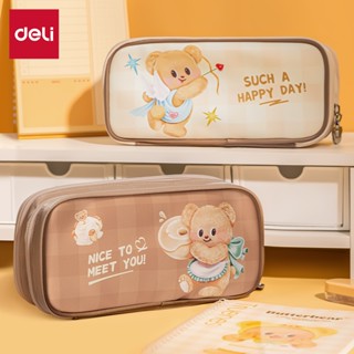 (ButterBear X Deli) กล่องดินสอ กระเป๋าดินสอ กระเป๋า2ชั้น น้อ…