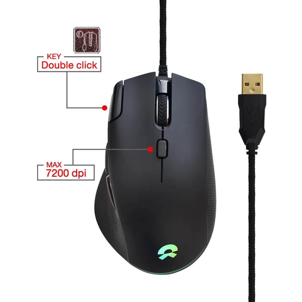 Oker เกมมิ่งเมาส์ไฟ RGB รุ่น M289