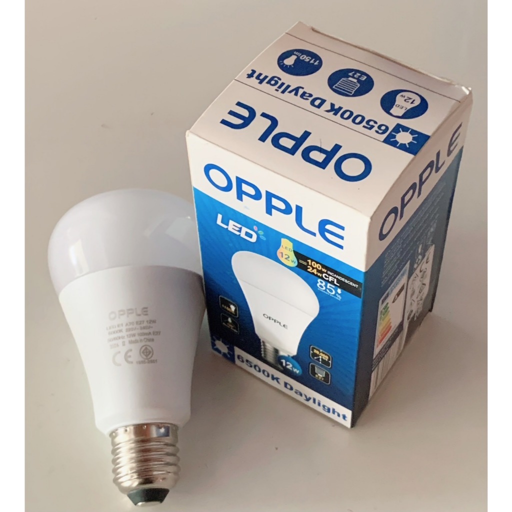 Opple หลอดไฟ LED Bulb Ecomax A70 12,14W  ขั้วE27 สินค้ากล่องไม่สวย  ลด 40%
