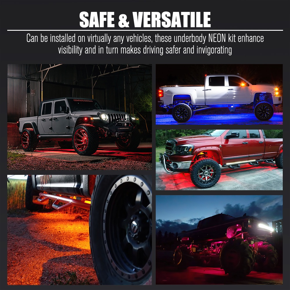 LF-RL-RGBW*8 – Lightfox RGBW LED Rock Lights (8 ดวง)