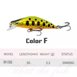 เหยื่อปลั๊ก UL Sinking 5cm 5.2กรัม เหยื่อตกปลากระสูบ R150