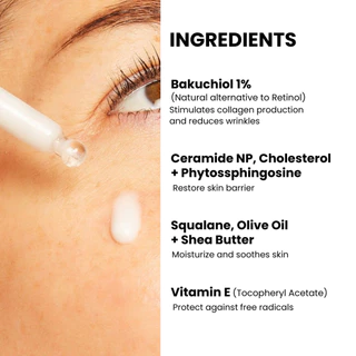 [ 2ขวด ] LANE’ Bakuchiol Serum 1% เรตินอลจากพืช เหมาะกับผิวแพ้ง่าย สกินบูธเตอร์คอลลาเจน 20ml.