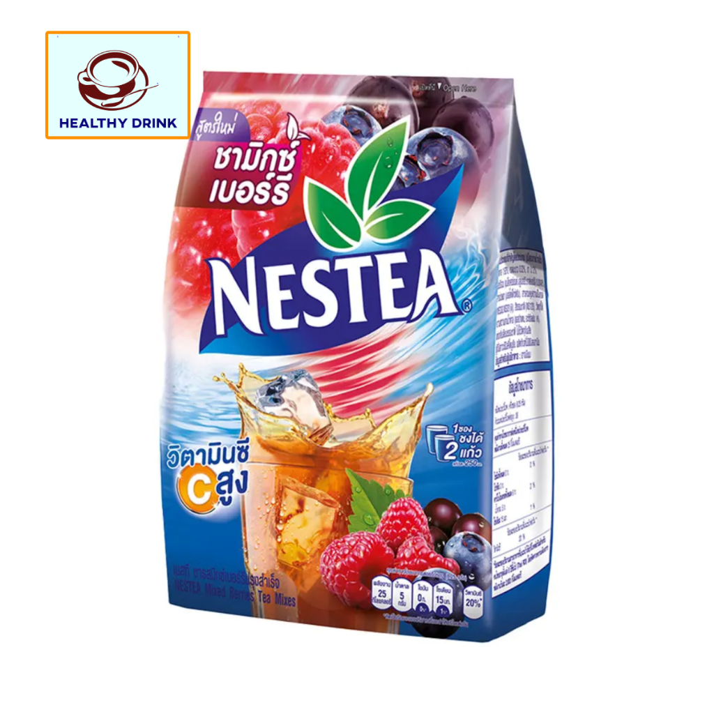 NESTEA เนสที ชามิกซ์เบอร์รี่ มิกซ์เบอร์รี่ ปรุงสำเร็จชนิดผง12.5 กรัม x 18 ซอง
