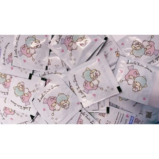 ถุงมือพลาสติกแบบแยกซอง ลิขสิทธิ์แท้ Sanrio ยกกล่อง 100 ชิ้น