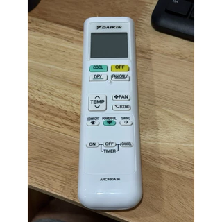 รีโมทแอร์ไดกิ้น(ใหม่แท้)(โค้ดฝาหน้า ARC480A36) อะไหล่แอร์แท้