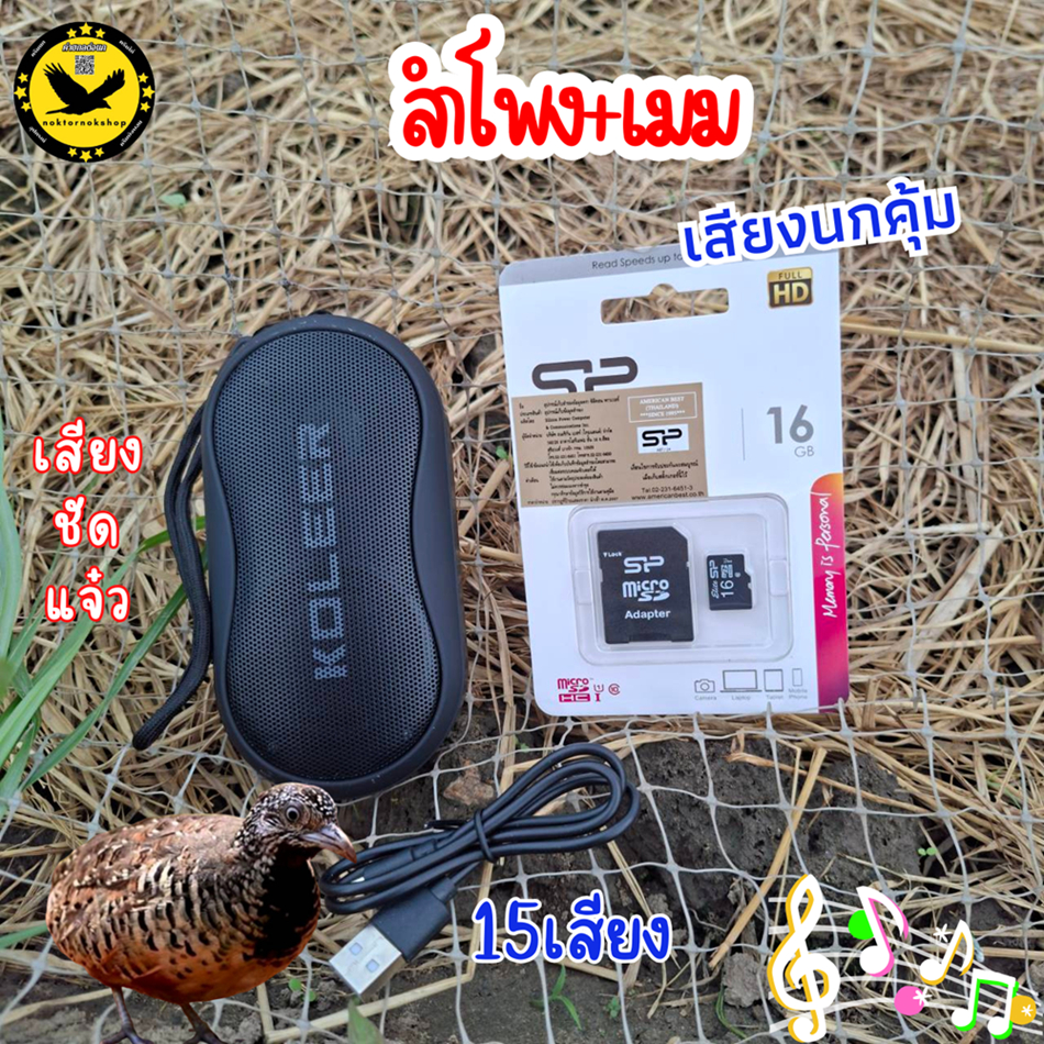 เช็ต2ชิ้น ลำโพง+เมมเสียงนกคุ้ม ลำโพงเรียกนก เสียงต่อนก เมมเสียงต่อนก เสียงยาวต่อเนื่อง ชัดใสไม่สะดุด ไร้เสียงรบกวน