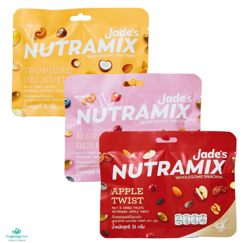 Jade’s Nutramix Wholesome Snacking | NUTRAMIX ถั่วอบผสมผลไม้อบแห้ง นูทรามิกซ์