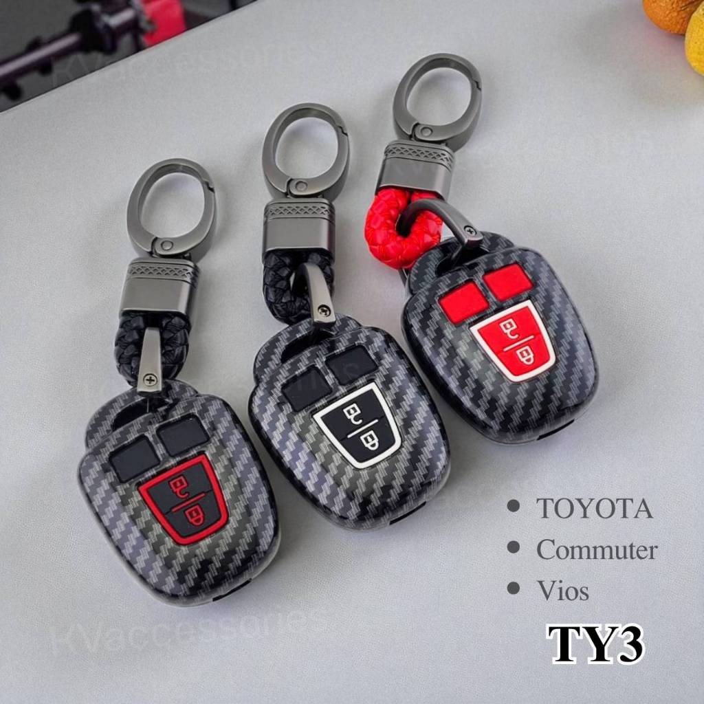 เคสกุญแจรถยนต์ เคสเคฟล่า สำหรับ Toyota Vios 2013 Commuter 2012