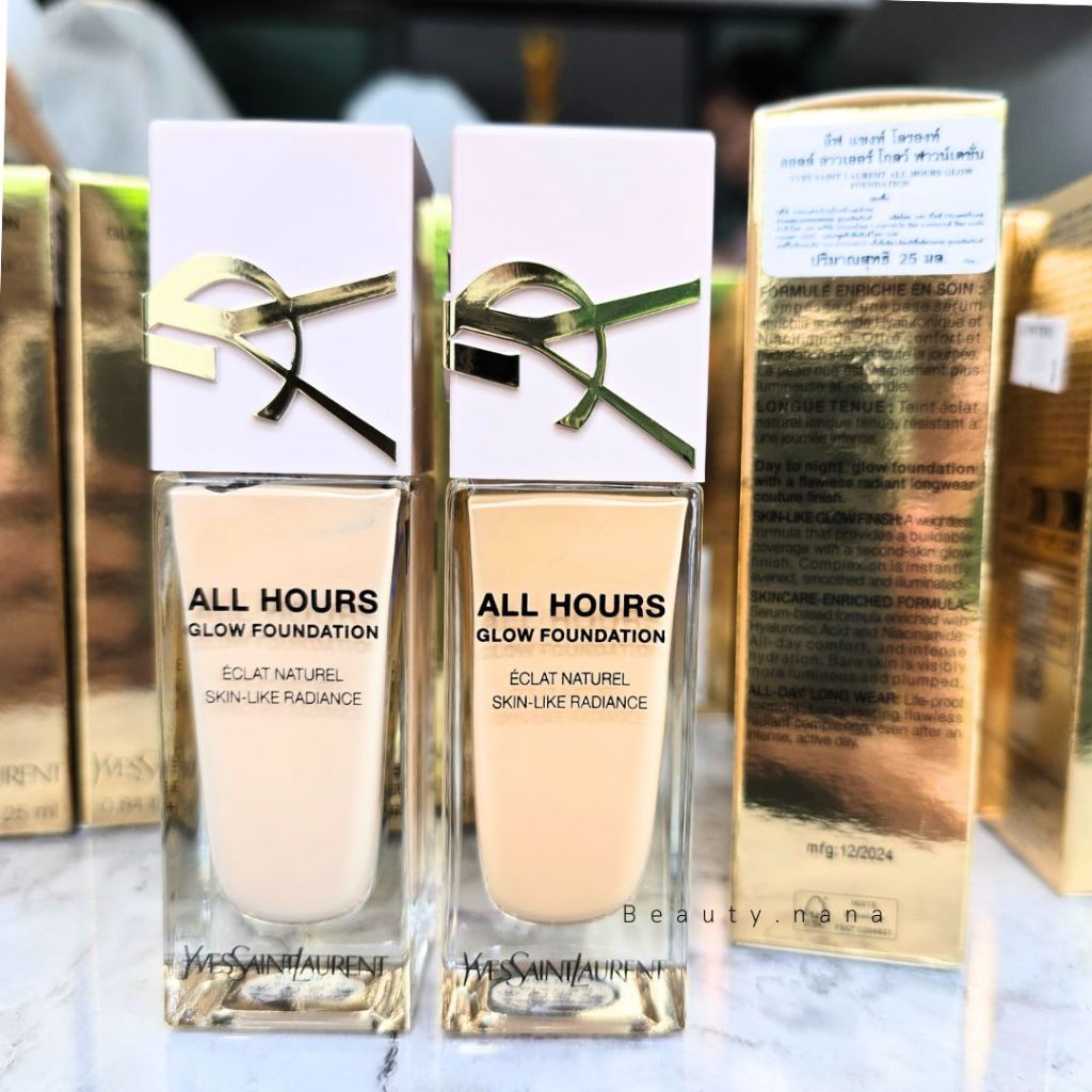 🔥เหลือ 2115฿ [เก็บโค้ดหน้าร้าน]_YSL  All Hours Foundation glow 25 ml_ป้ายไทย รองพื้น YSL