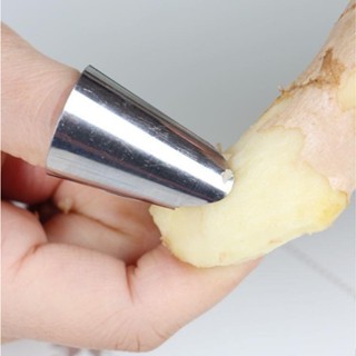 นิ้วเด็ดผัก ปอกกระเทียม ผลไม้ สเตนเลส ปรับได้ ทนทาน ตัดผัก ป…