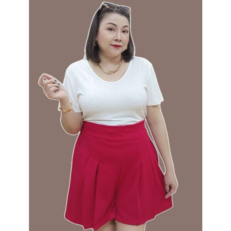 D377+D394 New กางเกงจีบ ผ้ายืดมูลเวฟ ผ้านิ่มใส่แล้วดูดี ฟรีไซส์ ผู้หญิง