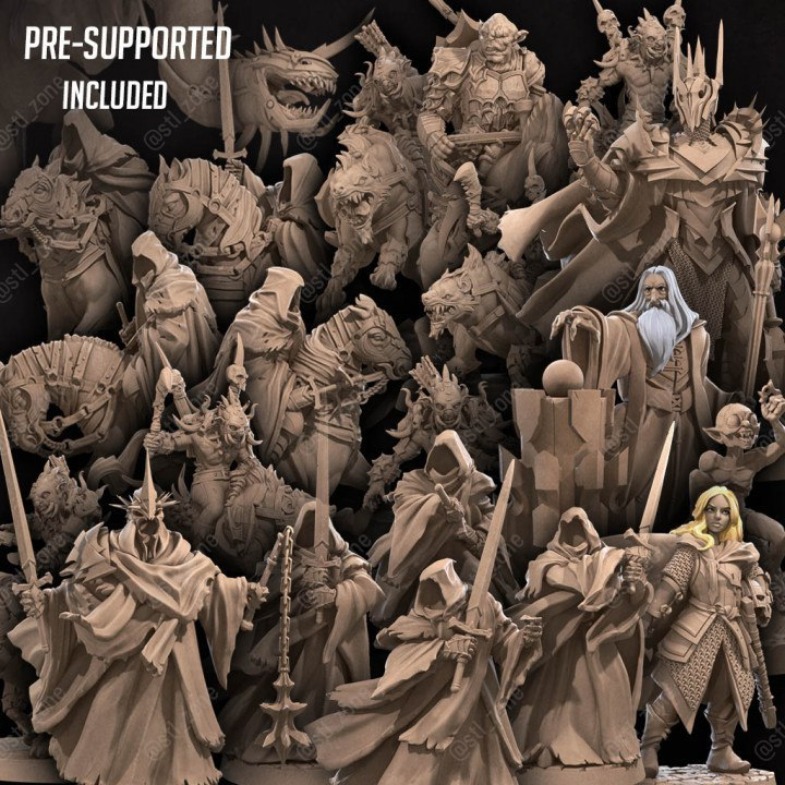 Bullet Ring Evil : Collection : Miniature Resin โมเดลบอร์ดเกม ผลิตตามสั่ง DnD
