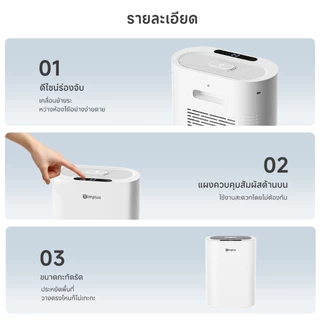 Simplus LiteDryC7 เครื่องดูดความชื้น ปริมาณการดูดความชื้น 400mL/วัน ถังน้ำขนาดใหญ่ เสียงเบาเพียง CUSH007fz