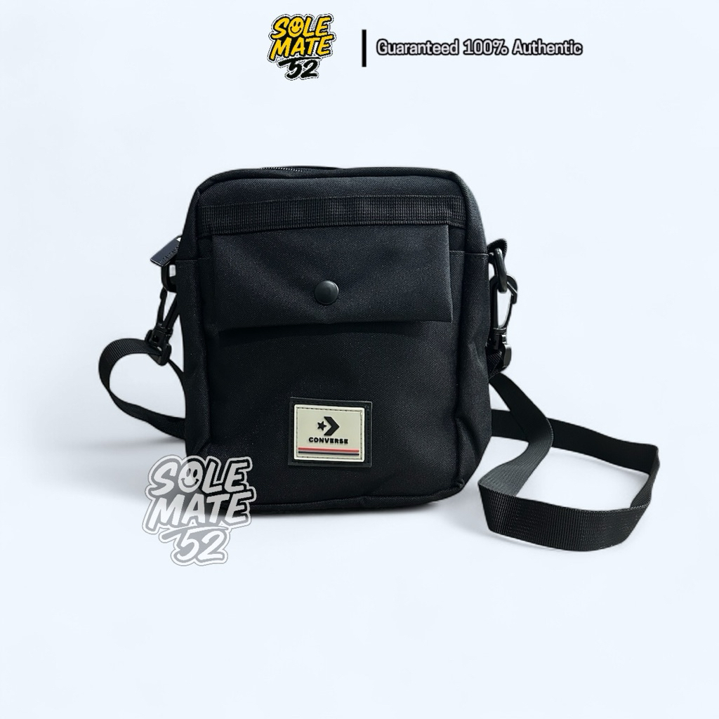 Converse คอนเวิร์ส กระเป๋าสะพายข้าง รุ่น Small Crossbody สีดำ รหัส 1261860AU_H4BKXX ของแท้💯 (มือหนึ่ง ป้ายห้อย)